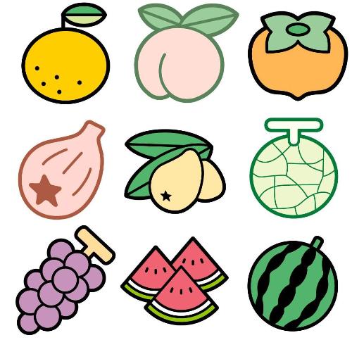 水产品卡通图案 打造简单可爱的视觉盛宴